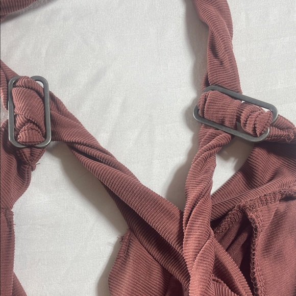 FP Movement by Free People Cropped Jumpsuit in Dusty Rose - Picture 6 of 7